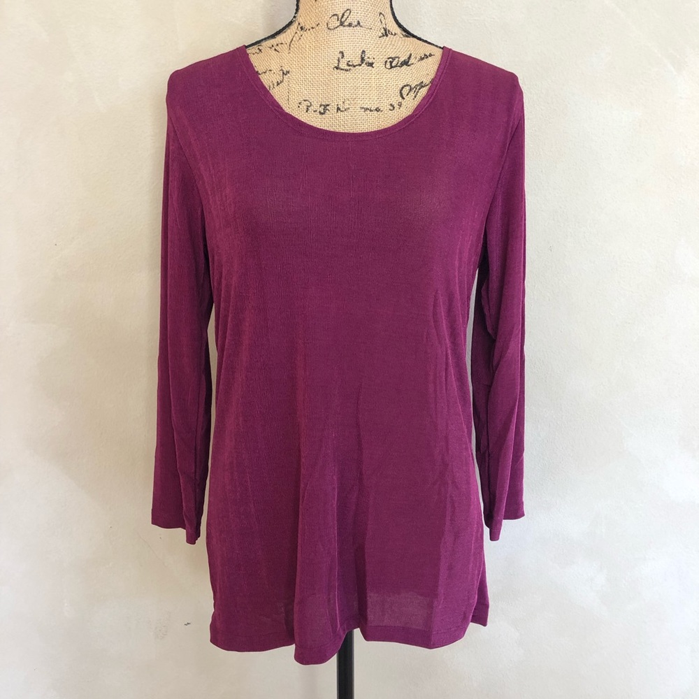 NWT Magic Scarf Co slinky 3/4 sleeve top